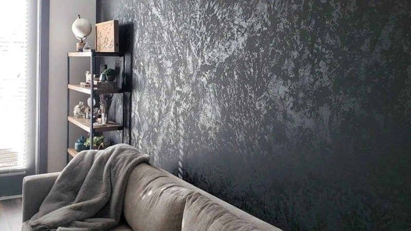 اجرای میکروسمنت روی دیوار گچی