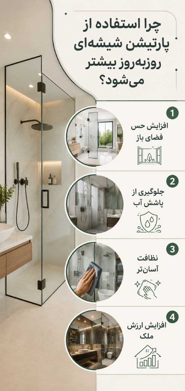 چرا استفاده از پارتیشن شیشهای روزبهروز بیشتر میشود